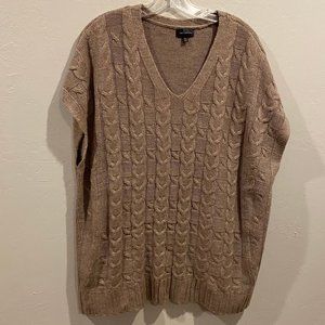 The Limited Sleeveless Tan Sweater